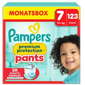 Pampers Couches-Culottes Premium Protection Pants Taille 7 (17kg+), 12...
