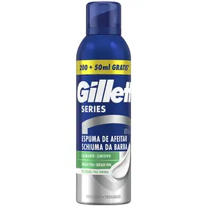 Comparateur de prix : Gillette Series Mousse à raser apaisante à l'aloe vera pour homme 250 ml