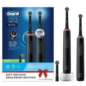 Comparateur de prix : Oral-B Coffret duo - Brosses à dents électriques - Pro 3900 duo - Noires