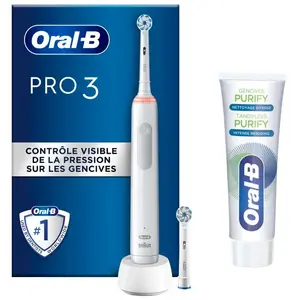 Brosse à dents ORAL-B PRO 3800 SENSI ULTRA THIN BLANCHE pas cher