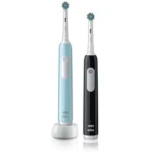Oral B Pro Series 1 DUO brosse à dents électrique Blue & Black 2 pcs pas cher