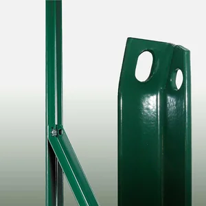 Unofer Jambe de force plastifiée vert Hauteur 2 m pas cher