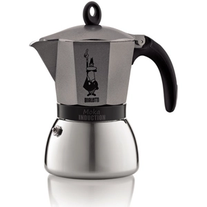 Bialetti Cafetière Moka induction 6 tasses - italienne - anthracite