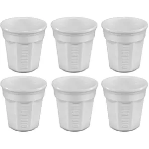 Comparateur de prix : Bialetti Y0TZ502 6 tasses à expresso, porcelaine, blanc, 6 pièces (lot de 1), Weiss