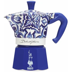 Comparateur de prix : Cafetière italienne bialetti moka d&g blu medit. 3t bleu aluminium 3 t...