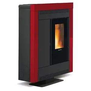 EXTRAFLAME 1 X POÊLE A GRANULeS SOUVENIR STEEL EVO Couleur Bordeaux pas cher