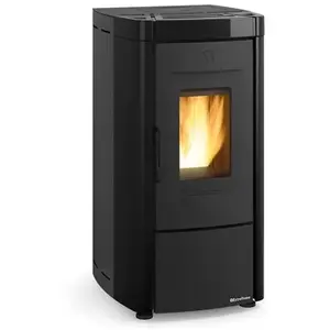 Nordica extraflame - poêle à granulés de bois 7kw noir - moiraevonoir TU pas cher