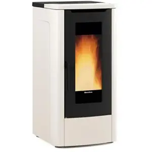 Poêle à granulés de bois 10kw ivoire Nordica Extraflame teoremaivoire pas cher