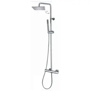 Kit colonne de douche monocommande noir Cosmo Bossini L10174073 pas cher