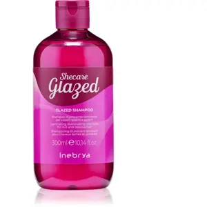 Inebrya Shecare Glazed Shampoo Illuminante per Capelli Spenti e Opachi, 300 ML pas cher