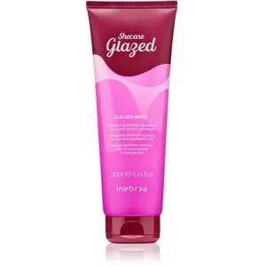 Inebrya Shecare Glazed Maschera Illuminante Laminante per Capelli Spenti e Disidratati, 250 ML