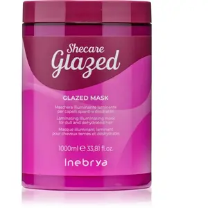 Inebrya Shecare Glazed Maschera Illuminante Laminante per Capelli Spenti e Disidratati pas cher