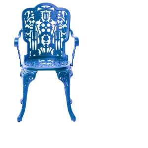 POLTRONCINA SELETTI IN ALLUMINIO INDUSTRY COLLECTION 52 X 55CM SKY BLUE pas cher