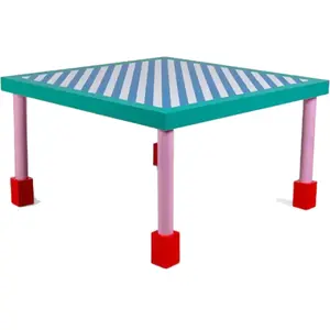 Seletti SUPERSQUARETABLE BLUE STRIPES pas cher
