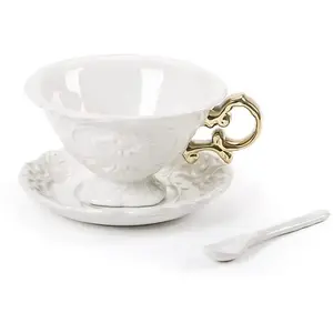 Seletti - Tasse à thé I-Wares - Rose - Porcelaine - Designer Selab pas cher