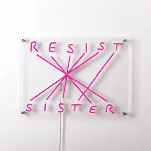 SELETTI Applique déco LED Resist-Sister, fuchsia