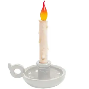 Blow Seletti BUGIA-Lampe à poser sans fil LED bougeoir H31cm BlancVendu parluminaire