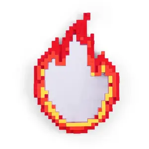 Comparateur de prix : Seletti - Miroir mural Pixel - Rouge - MDF - Designer Roberto Bruno