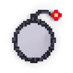 Comparateur de prix : Seletti - Miroir mural Pixel - Gris - MDF - Designer Roberto Bruno