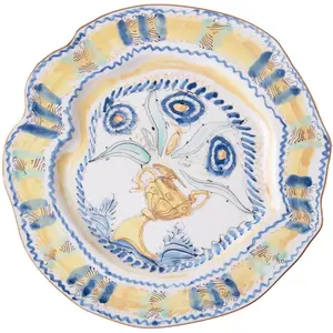 Seletti - Assiette Classic on acid - Jaune - Porcelaine fine - Designer Diesel Creative Team pas cher
