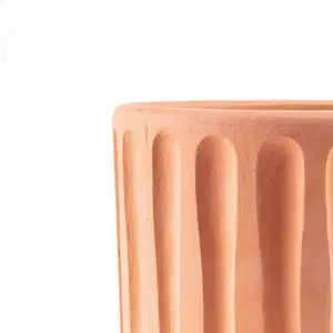 SELETTI Vase Magna Graecia Dorico, soucoupe, terre cuite