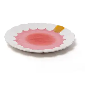 SELETTI plateau MOUTH FULL (Ø 35,5 cm - Céramique) pas cher