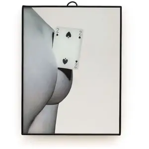 Miroir Seletti Toiletpaper - Miroir small Spades Noir