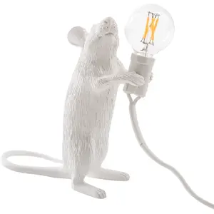 Seletti Lampe souris debout - blanc pas cher