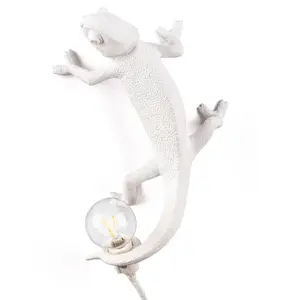 Marcantonio Raimondi Malerba Lampe à poser Chameleon Up Blanc pas cher