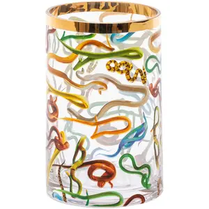 SELETTI Vase Toiletpaper Snakes 14 cm pas cher