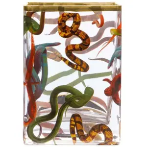 SELETTI Vase Carré Toiletpaper Snakes 14 cm pas cher