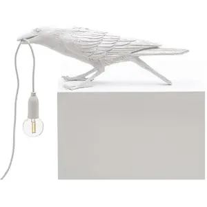 Comparateur de prix : Seletti - Lampe de table Animaux - Blanc - Résine - Designer Marcantonio