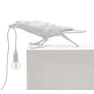 SELETTI Bird Lamp Lampe décorative LED, ludique, blanc pas cher