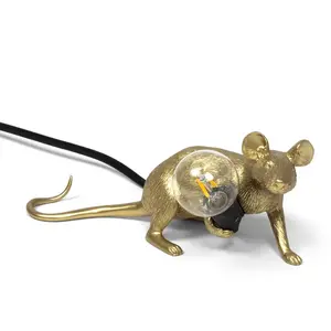Comparateur de prix : Seletti Seletti Lampe Souris Couchée En Résine #3 Or