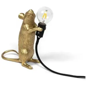 Paire de lampes en granite avec abat jour en résine