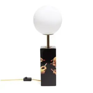 Seletti TOILETPAPER-Lampe à poser Porcelaine et Verre H70cm