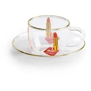 SELETTI TOILETPAPER Tasses à café en verre borosilicate, langue pas cher