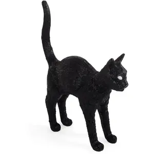 Comparateur de prix : Seletti Jobby The Cat Lamp Black lampe de table en forme de chat noire