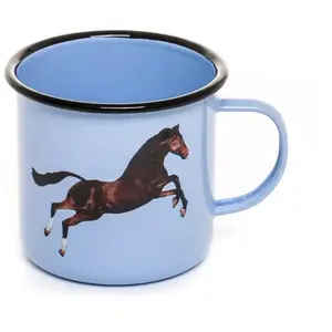 Seletti Tasse en métal émaillé Toiletpaper Ø 10 cm H.9 - Cheval pas cher