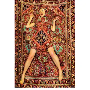 SELETTI wears TOILETPAPER tapis RECTANGULAR RUG (Lady on carpet - Polyester et coton) pas cher