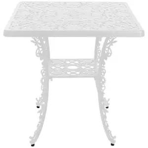 Seletti Seletti Industry Collection Table En Aluminium Carré Blanc