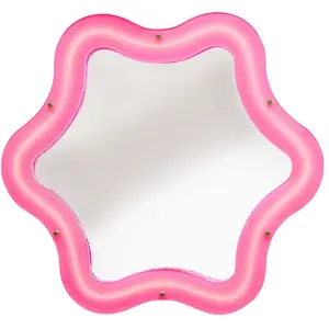 Comparateur de prix : Seletti SUPERCURVE TINY FLOWER-Miroir lumineux LED Fleur H77.5cm