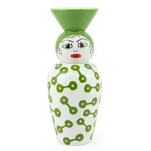 Seletti - Vase Canopie - Vert - Porcelaine - Designer Elena Cutolo pas cher