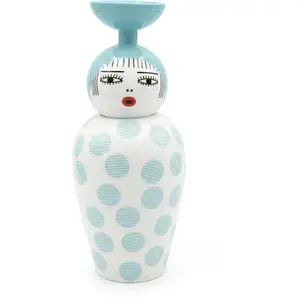 Seletti - Vase Canopie - Bleu - Porcelaine - Designer Elena Cutolo pas cher