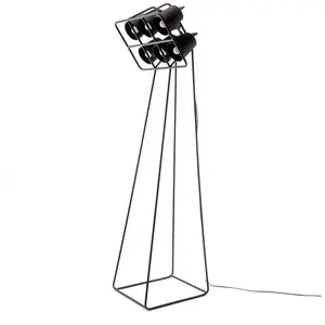 Comparateur de prix : SELETTI Lampe sur pied Multilamp, à six lampes, noire