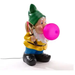 Comparateur de prix : Seletti GUMMY WORKING-Lampe à poser nain de jardin USB H42cm