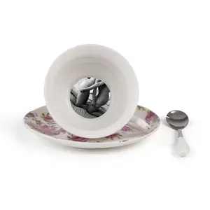 Seletti - Tasse à thé Guiltless - Rose - Porcelaine fine - Designer Lady Tarin