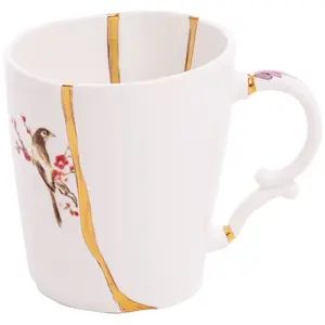Comparateur de prix : Seletti Kintsugi Tasse Mug en Porcelaine et Or 24 carats Mod. 3