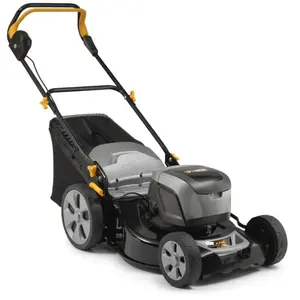Tondeuse à gazon - ALPINA - AL5 4648 Li - Batterie 48V (5Ah) - Largeur de coupe 46 cm - Bac de ramassage 60 LVendu parcdiscount