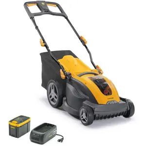 Comparateur de prix : STIGA STIGA TONDEUSE À GAZON SANS FIL COMBI340E KIT, PANIER 40L, AVEC ...